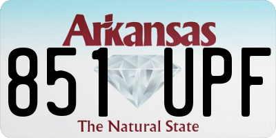 AR license plate 851UPF