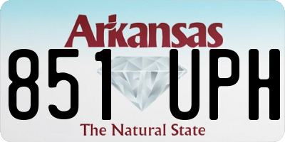 AR license plate 851UPH