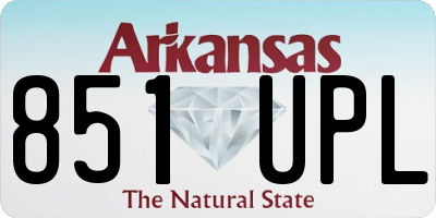 AR license plate 851UPL