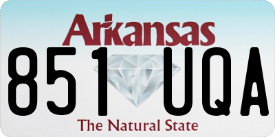 AR license plate 851UQA