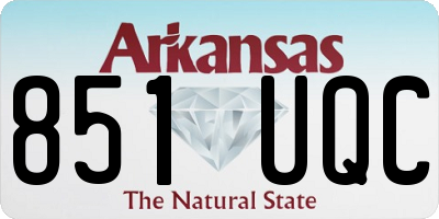 AR license plate 851UQC
