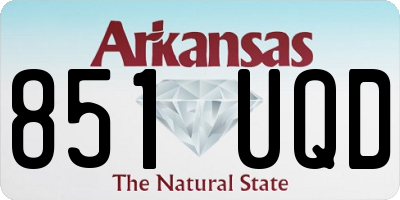 AR license plate 851UQD