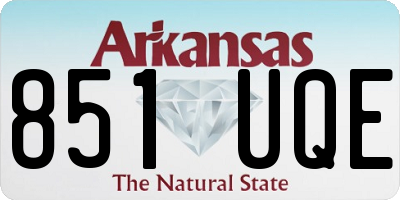 AR license plate 851UQE