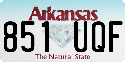 AR license plate 851UQF