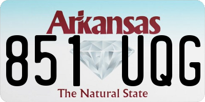 AR license plate 851UQG