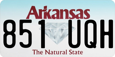 AR license plate 851UQH