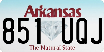 AR license plate 851UQJ