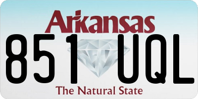 AR license plate 851UQL