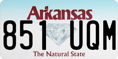 AR license plate 851UQM