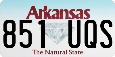 AR license plate 851UQS