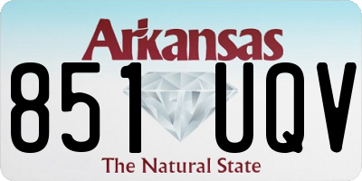 AR license plate 851UQV
