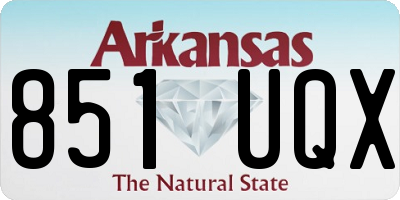 AR license plate 851UQX