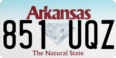 AR license plate 851UQZ