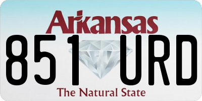 AR license plate 851URD