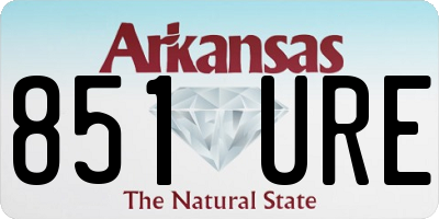 AR license plate 851URE