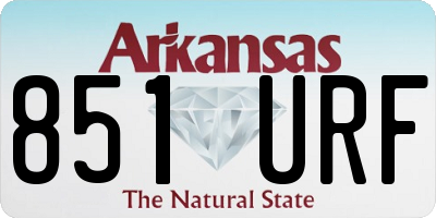 AR license plate 851URF