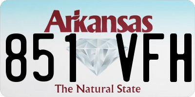 AR license plate 851VFH