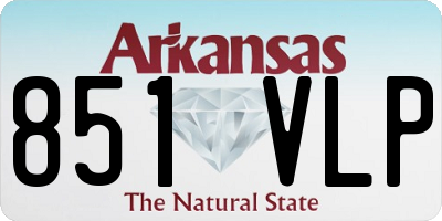 AR license plate 851VLP