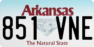 AR license plate 851VNE