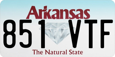 AR license plate 851VTF