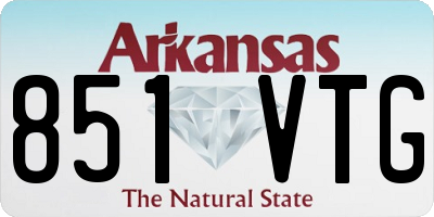 AR license plate 851VTG