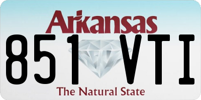 AR license plate 851VTI