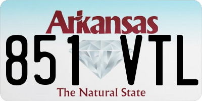 AR license plate 851VTL