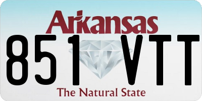 AR license plate 851VTT