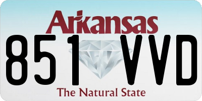 AR license plate 851VVD