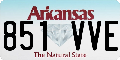 AR license plate 851VVE
