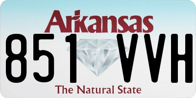 AR license plate 851VVH