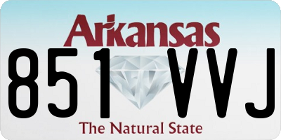 AR license plate 851VVJ