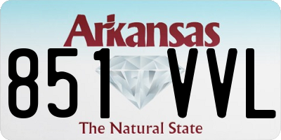 AR license plate 851VVL