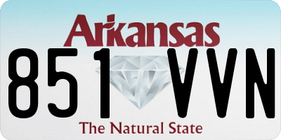 AR license plate 851VVN