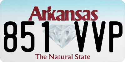 AR license plate 851VVP