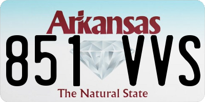AR license plate 851VVS