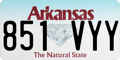 AR license plate 851VYY