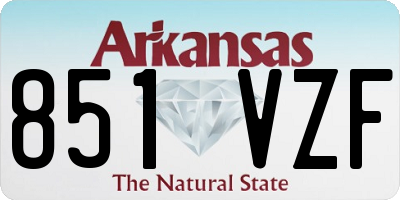 AR license plate 851VZF