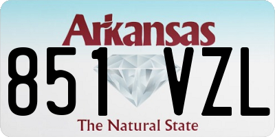 AR license plate 851VZL