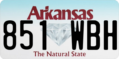 AR license plate 851WBH