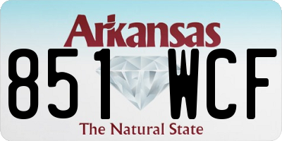 AR license plate 851WCF