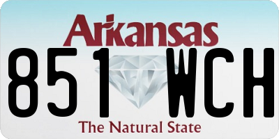 AR license plate 851WCH