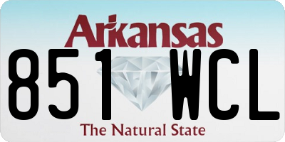 AR license plate 851WCL