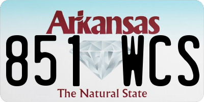 AR license plate 851WCS