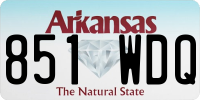 AR license plate 851WDQ