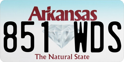 AR license plate 851WDS