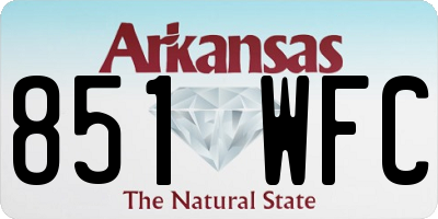 AR license plate 851WFC