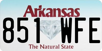 AR license plate 851WFE