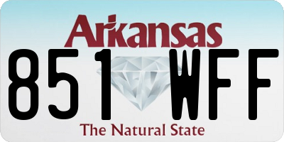 AR license plate 851WFF