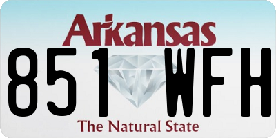 AR license plate 851WFH
